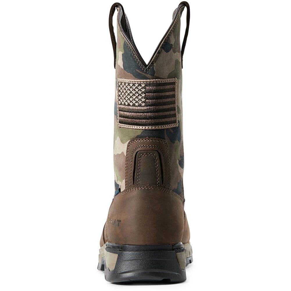 Ariat Men's Rebar Flex Patriot WP Safety Boots - Dark Brown