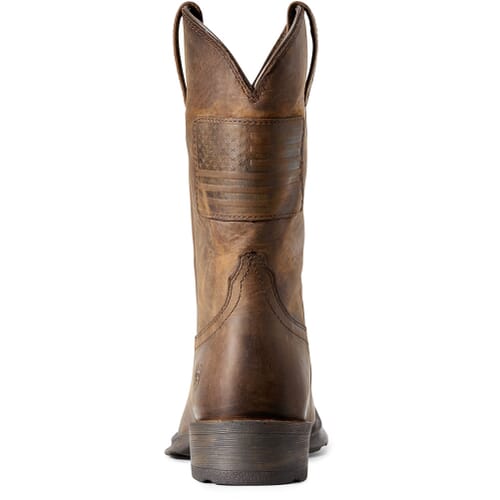 Bottes Western Ariat Rambler Homme - Cuir Marron - Pointure 8.5 D - Occasion