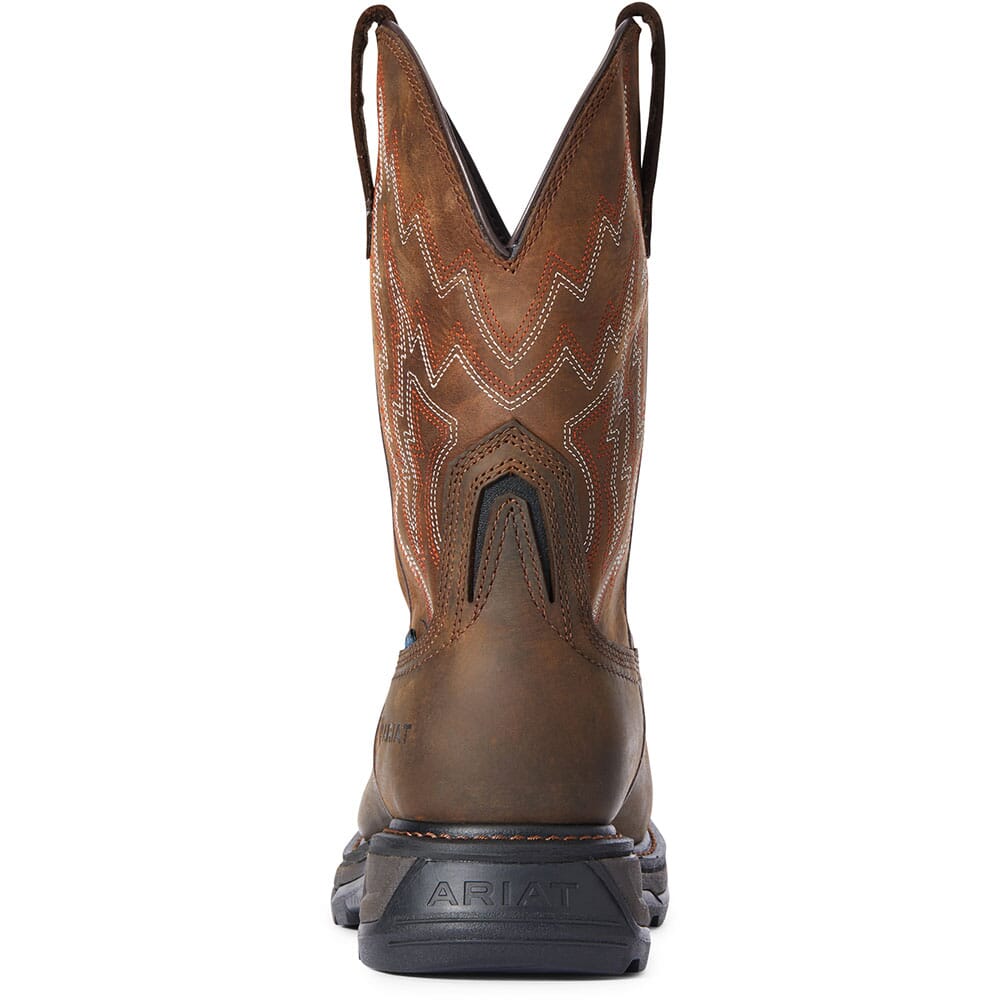 10033993 Ariat Men's Big Rig Waterproof Safety Boots - Dark Brown