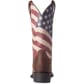 Ariat Women's Round Up Patriot Western Boots Brown Heel