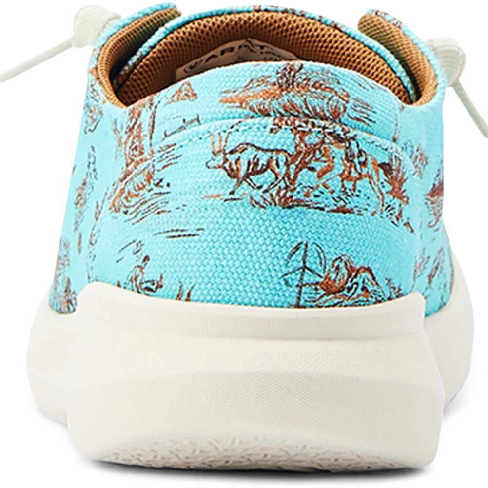 alohalo* Ariat Women's Hilo Western Aloha Turquoise Paniolo Stretch