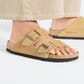 BK1026174 Birkenstock Women's Arizona Suede Leather Sandals - Latte Cream