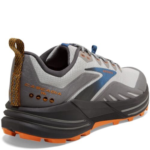Brooks Cascadia 16 Men\'s Gray and Orange Running Shoes Sz 7.5 Brooks Men main image 3