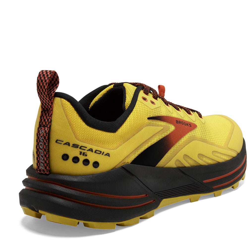 110376-745 Brooks Men's Cascadia 16 Running Shoes - Yellow/Black