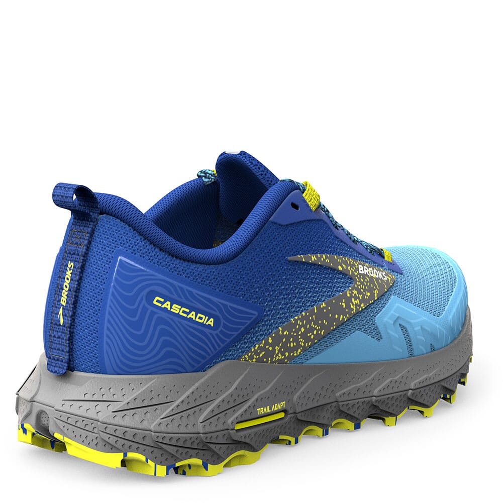 110403-416 Brooks Men's Cascadia 17 Athletic Shoes - Blue