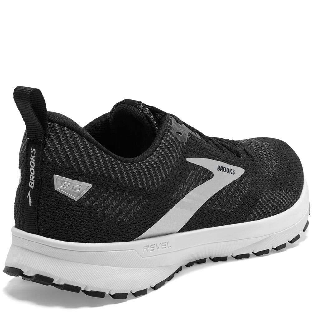120361-036 Brooks Women's Revel 5 Road Running Shoes - Black/White