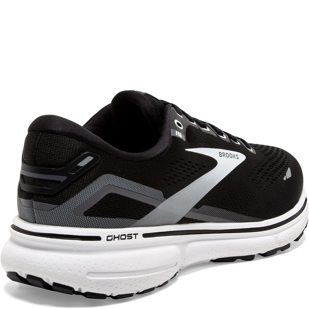 120380-012 Brooks Women's Ghost 15 Athletic Shoes - Black/Blackened Pearl