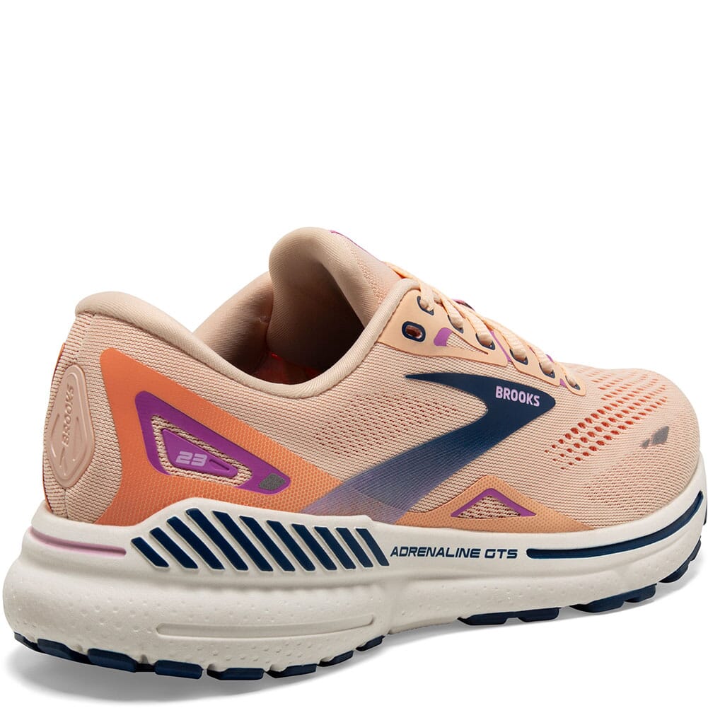 120381-795 Brooks Women's Adrenaline GTS 23 Running Shoes - Apricot/Blue