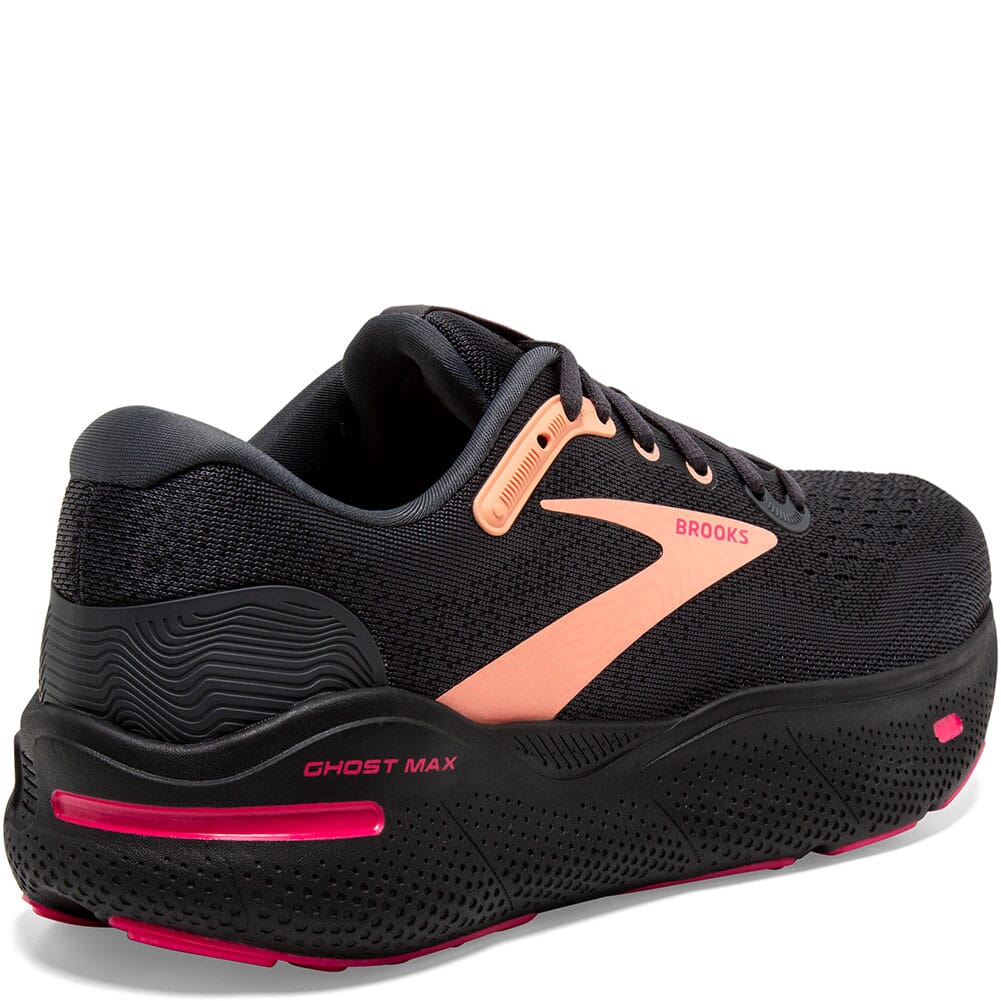 120395-049 Brooks Women's Ghost Max Athletic Running Shoes - Black/Raspberry