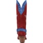 Dingo Women's Lucky Stars Suede Leather Boots - Red/Blue