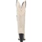 Dingo Women's Double Take Suede Leather Boots - White