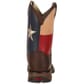 Lil' Durango Kids' Texas Flag Western Boots Brown Heel