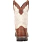 Durango Women's Saddle Western Boots Dark Brown/Cream Heel
