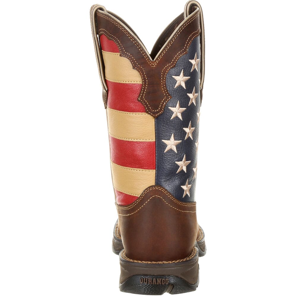 Durango Women's Lady Rebel Safety Boots -  Brown/Union Flag