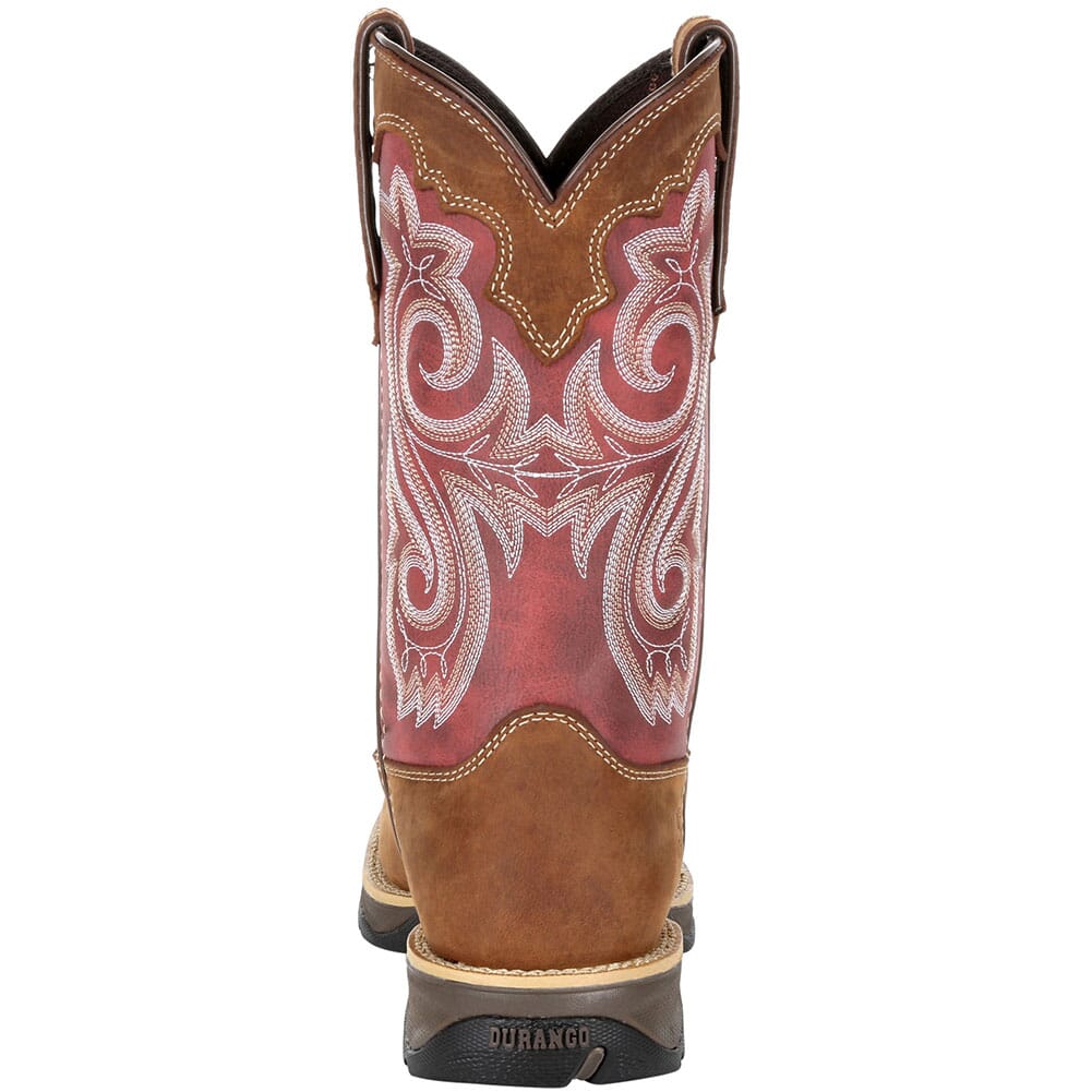 DRD0349 Durango Women's Lady Rebel Western Boots - Briar Brown/Rusty Red