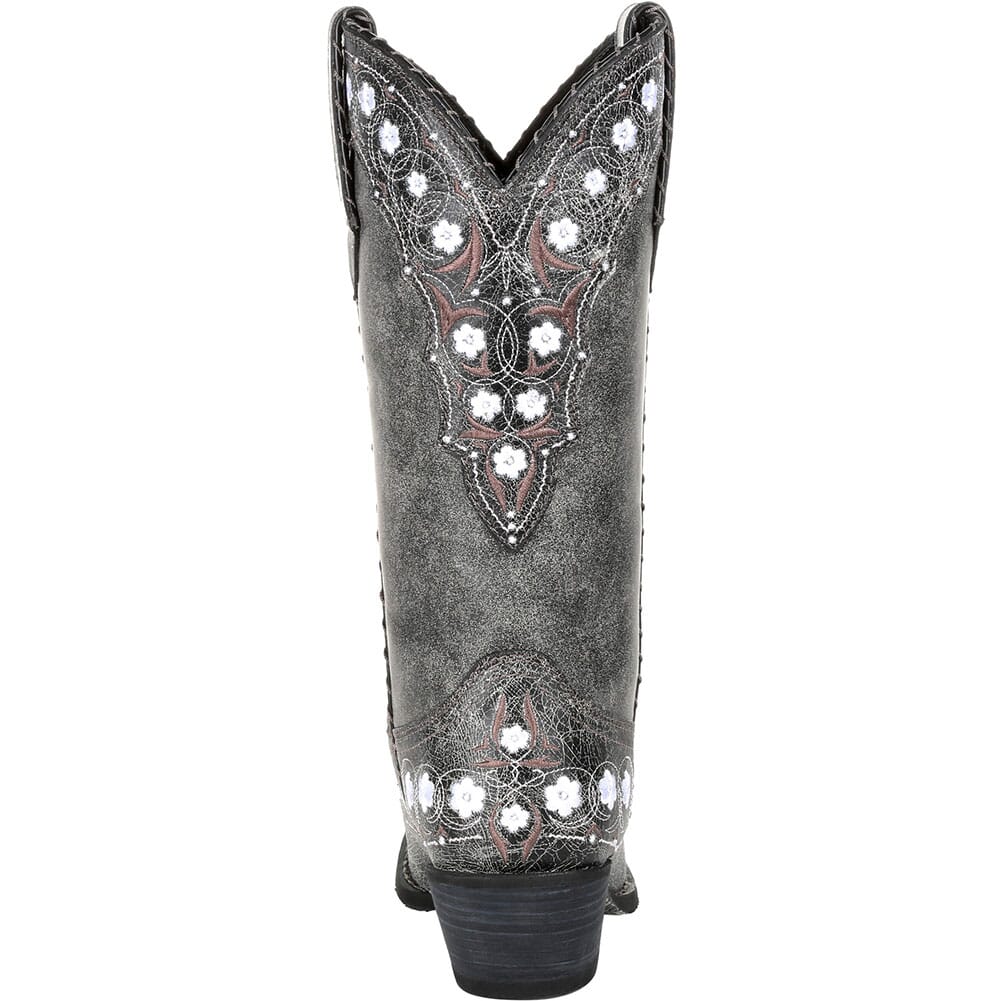 DRD0361 Durango Women's Crush Floral Western Boots - Pewter