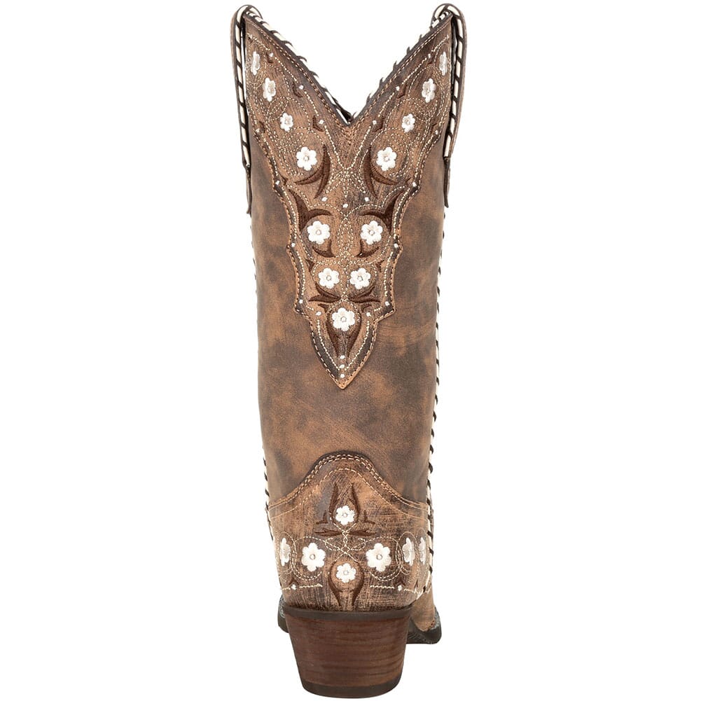 DRD0362 Durango Women's Crush Floral Western Boots - Driftwood