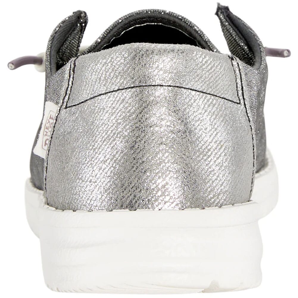 41082-025 Hey Dude Women's Wendy Metallic Sparkle Casual Shoes - Charcoal