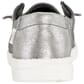 41082-025 Hey Dude Women's Wendy Metallic Sparkle Casual Shoes - Charcoal