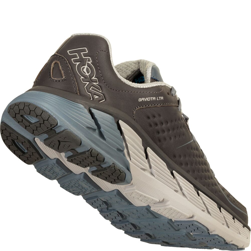 Hoka One One Men's Gaviota Leather Running Shoes - Charcoal/Tradewi