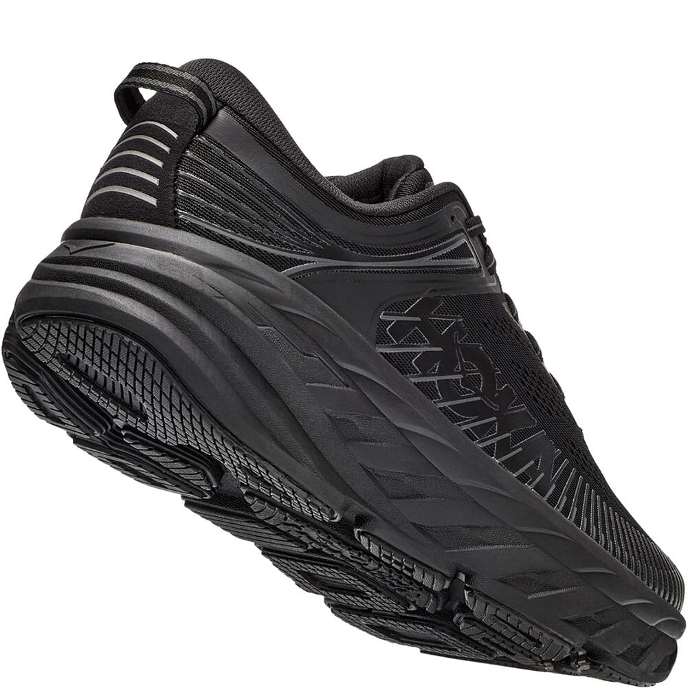 1110531-BBLC Hoka One One Women's Bondi 7 Wide Athletic Shoes - Black