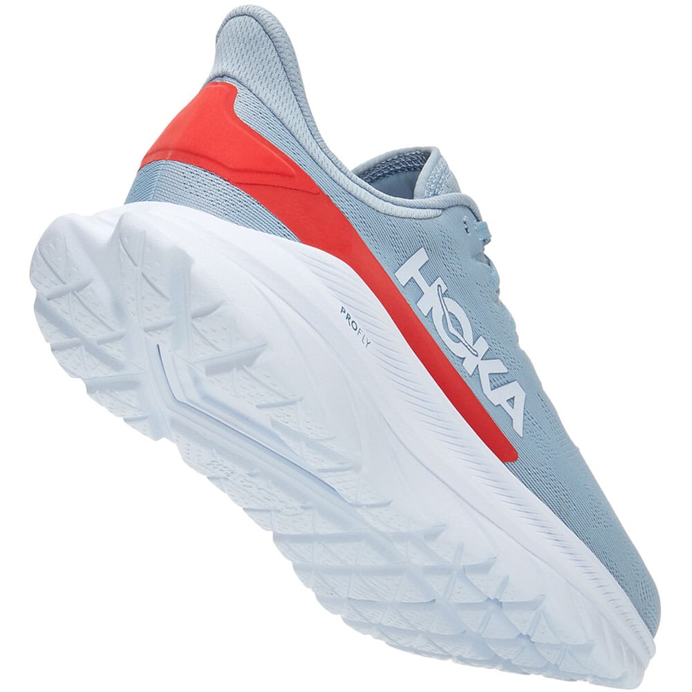 1113528-BFFS Hoka One One Women's Mach 4 Wide Running Shoes - Blue Fog/Fiesta