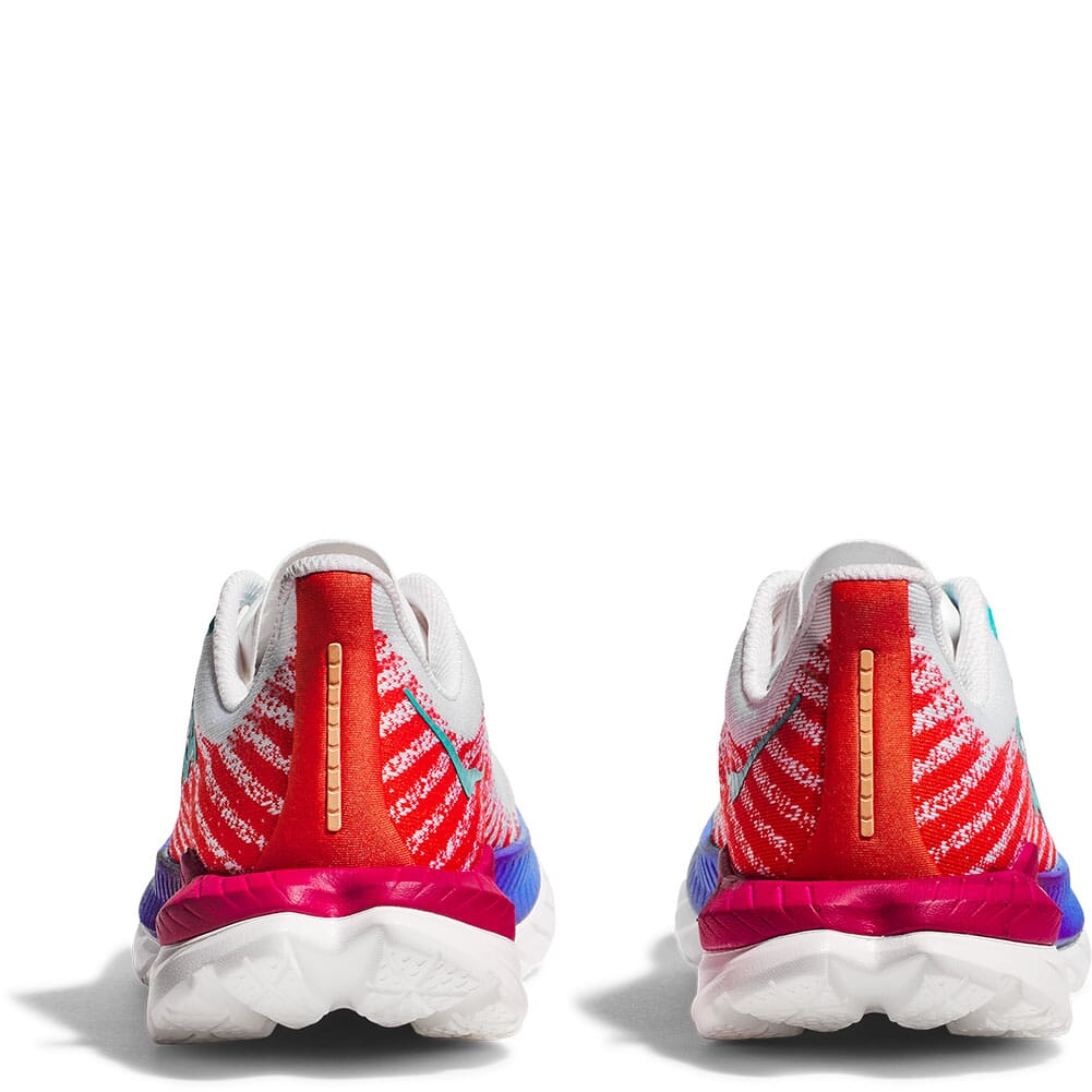 1127894-WFM Hoka Women's Mach 5 Running Shoes - White/Flame