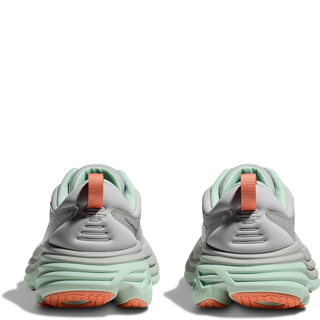 Hoka Women's Bondi 8 Athletic Shoes - Stardust/Aqua Breeze