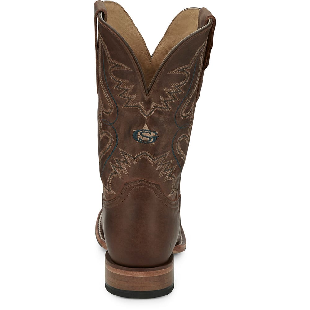 GR8017 Justin Men's Wells Western Boots - Rich Mahogany