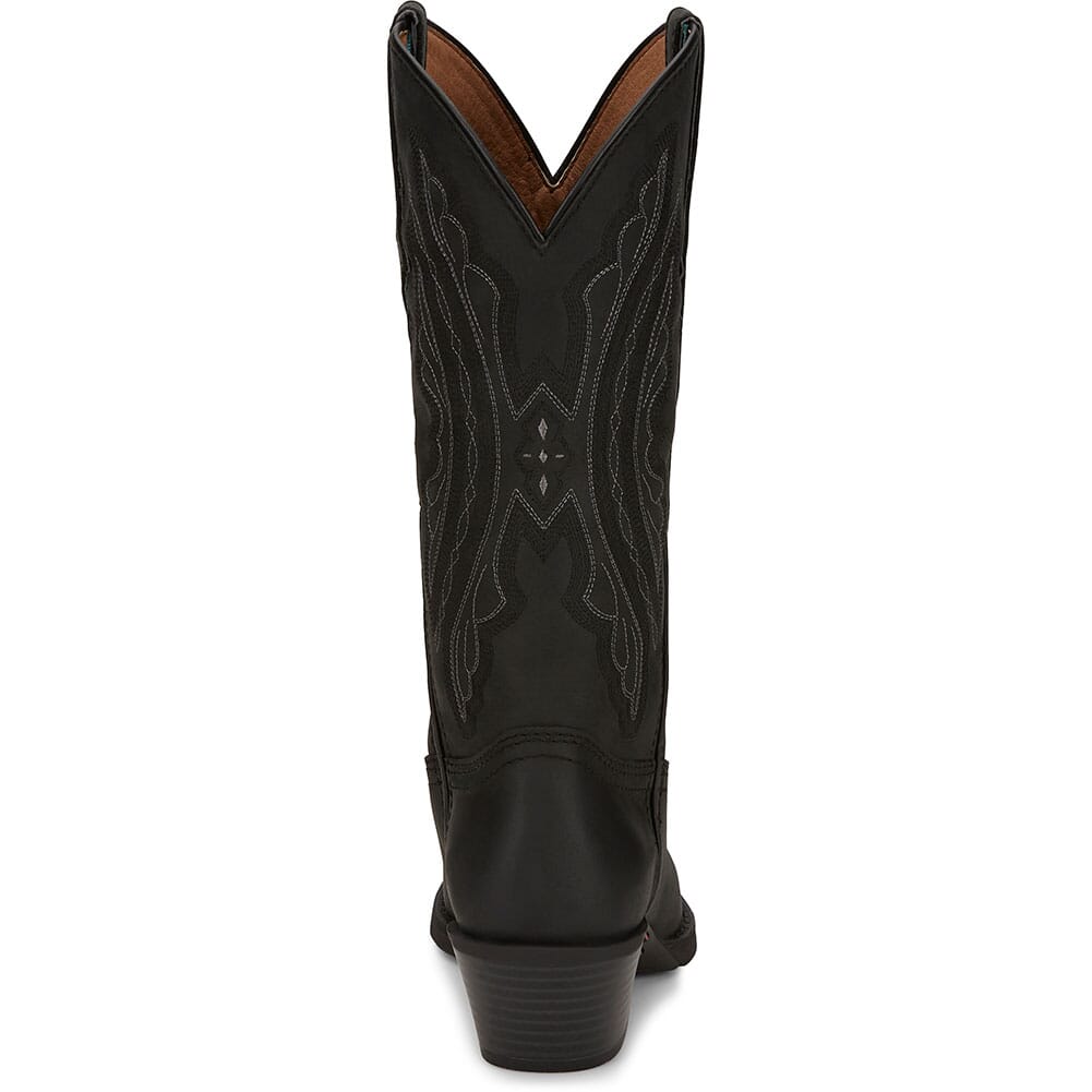 L2961 Justin Women's Roanie Western Boots - Midnight Black