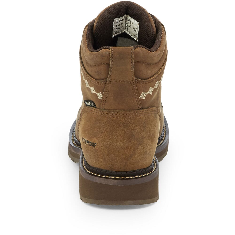 Justin Original Women's Lanie Safety Boots - Wyoming Peanut Buffalo