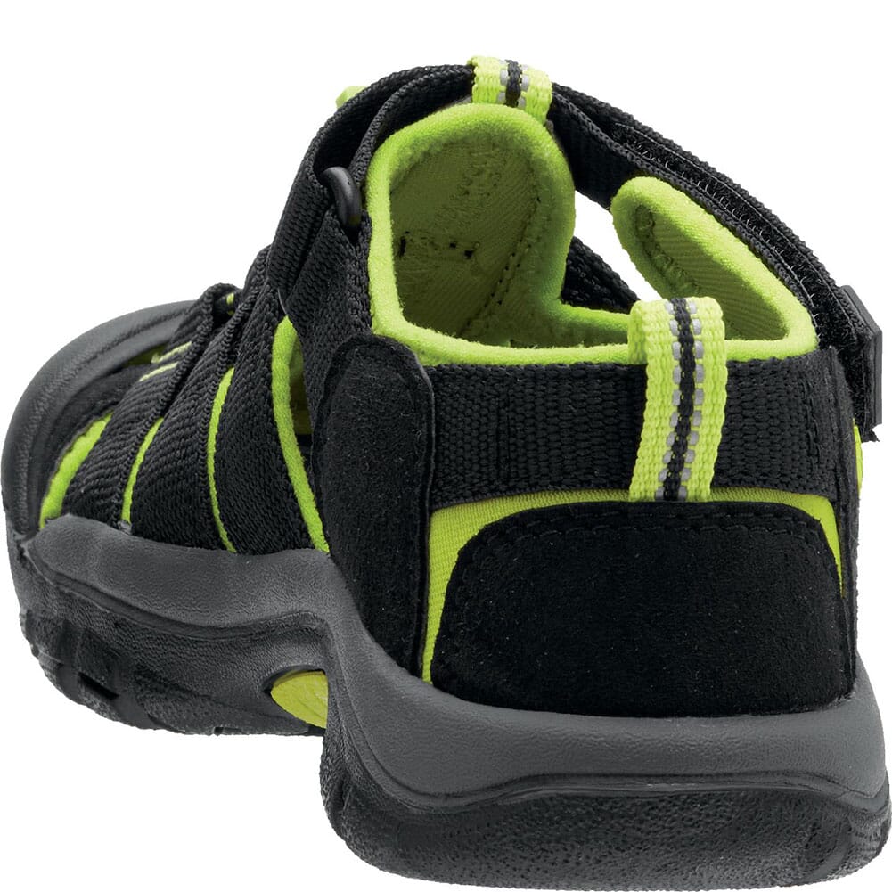 KEEN Little Kid's Newport H2 Sandals - Black/Lime Green
