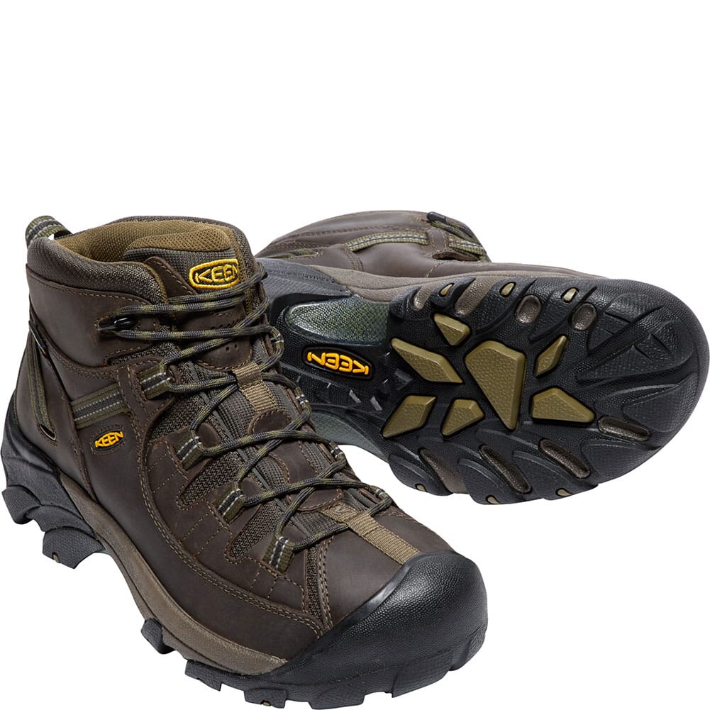 1018118 KEEN Men's Targhee II Wide Hiking Boots - Canteen/Dark Olive