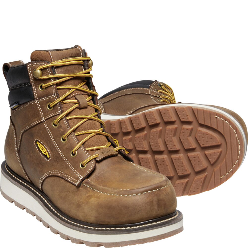 1023222 KEEN Utility Men's Cincinnati WP Safety Boots - Belgian/Sandshell