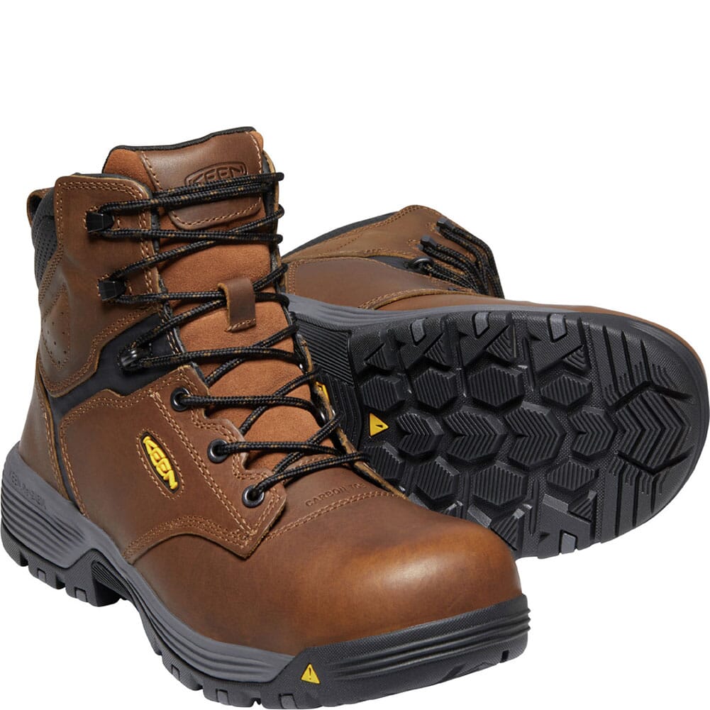 KEEN Utility Men's Chicago WP Safety Boots - Tobacco/Black | elliottsboots