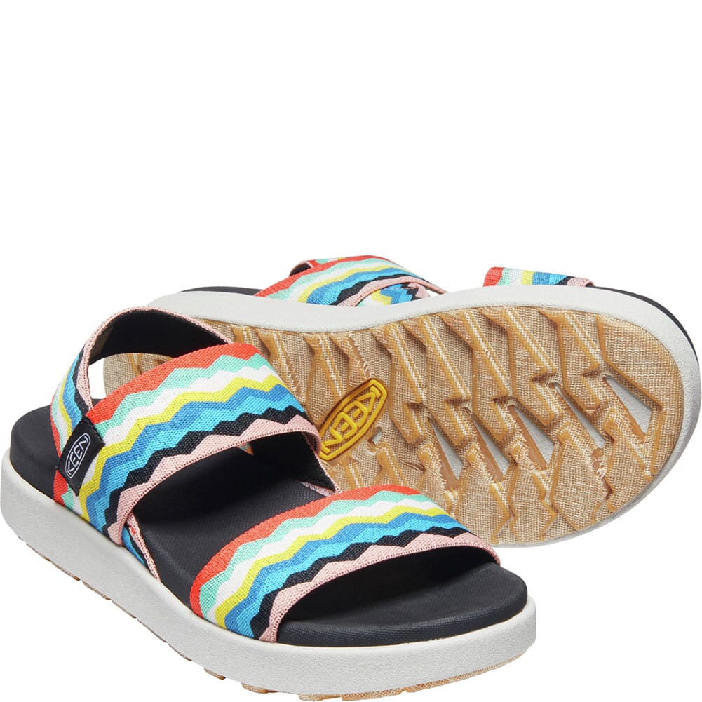 1024713 KEEN Women's Elle Backstrap Sandals - Black/Peach Pearl