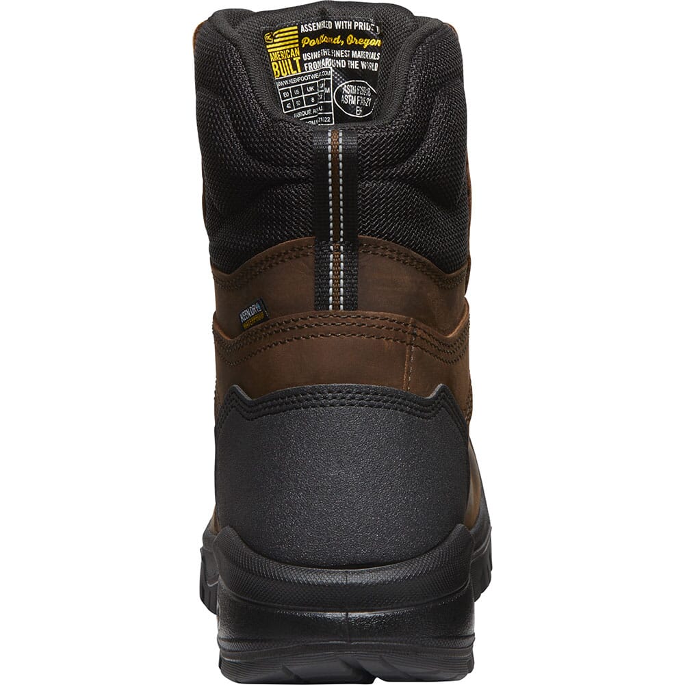 1027675 KEEN Utility Men's Independence WP Work Boots - Dark Earth/Black