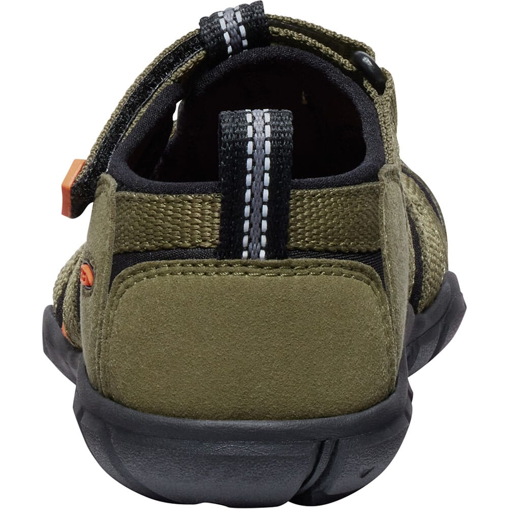 1028842 KEEN Kid's Seacamp II CNX Casual Shoes - Dark Olive/Gold Flame