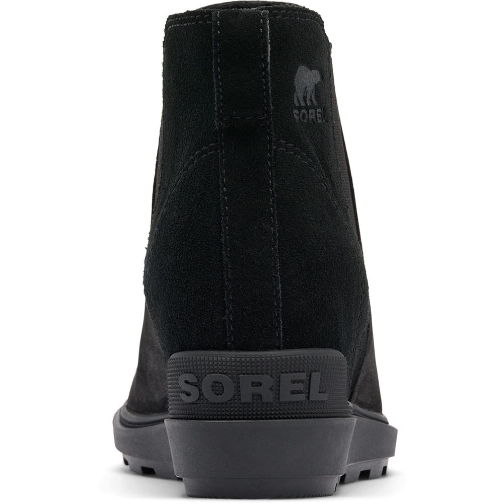 2048631-010 Sorel Women's Evie II Chelsea WP Casual Boots - Black/Sea Salt
