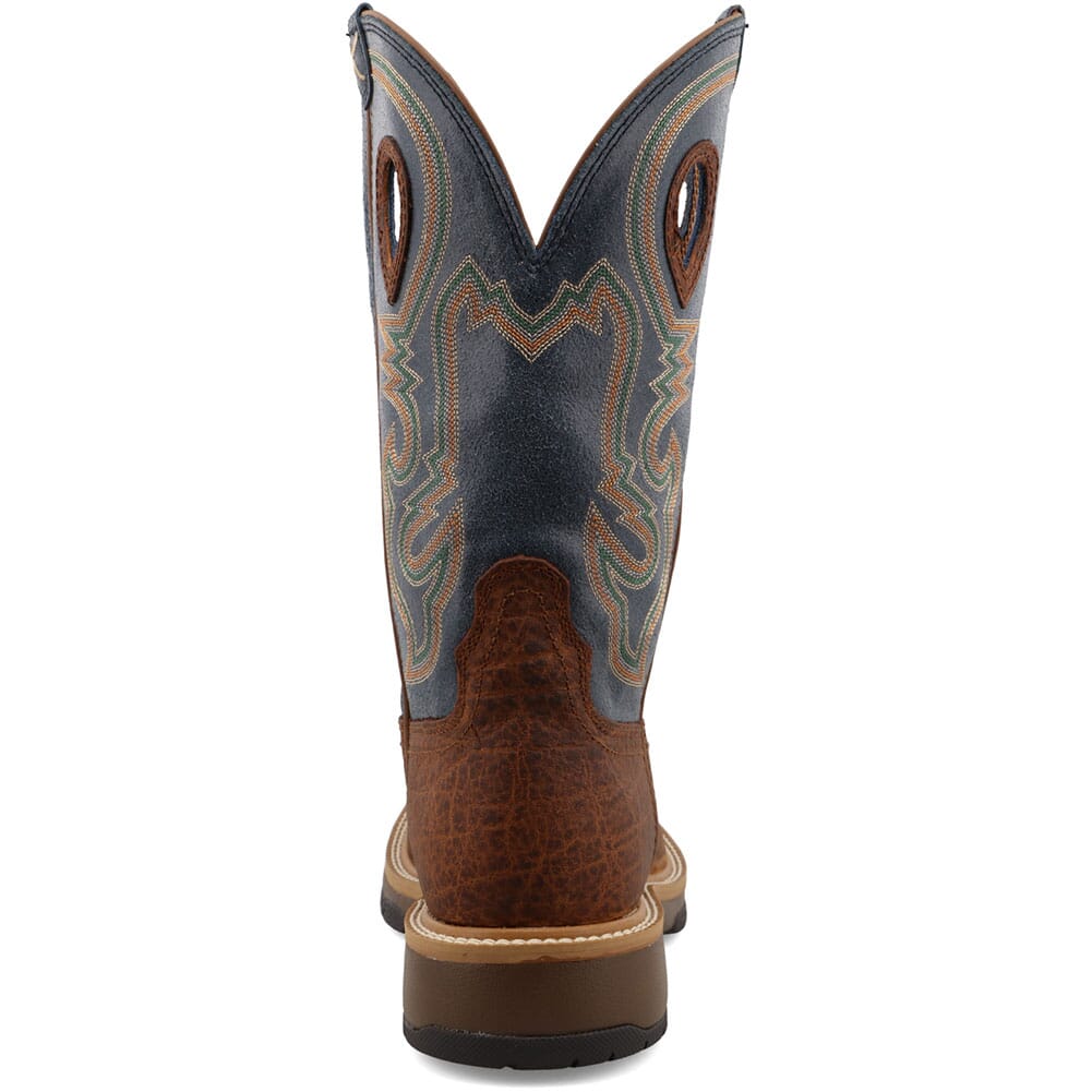 MHM0022 Twisted X Men's Horseman Western Boots - Distressed Saddle/Peacock