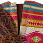 10061221 Ariat Women's Round Up StretchFit Western Boots - Tan/Bubblegum Serape