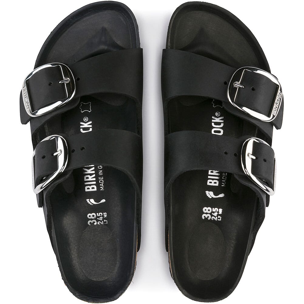 1011075 Birkenstock Women's Arizona Big Buckle Sandals - Black