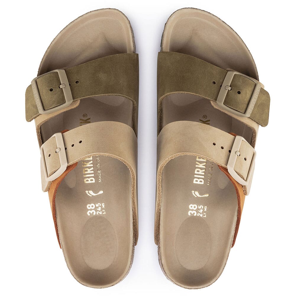 1019422 Birkenstock Women's Arizona Split Sandals - Sandcastle/Faded Khaki