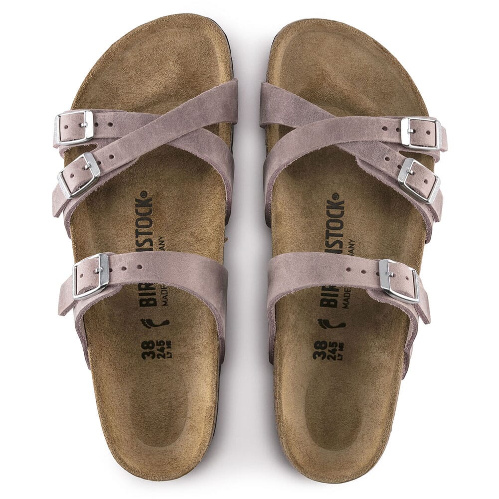 1020014 Birkenstock Women's Franca Oiled Leather Sandals - Lavender Blush