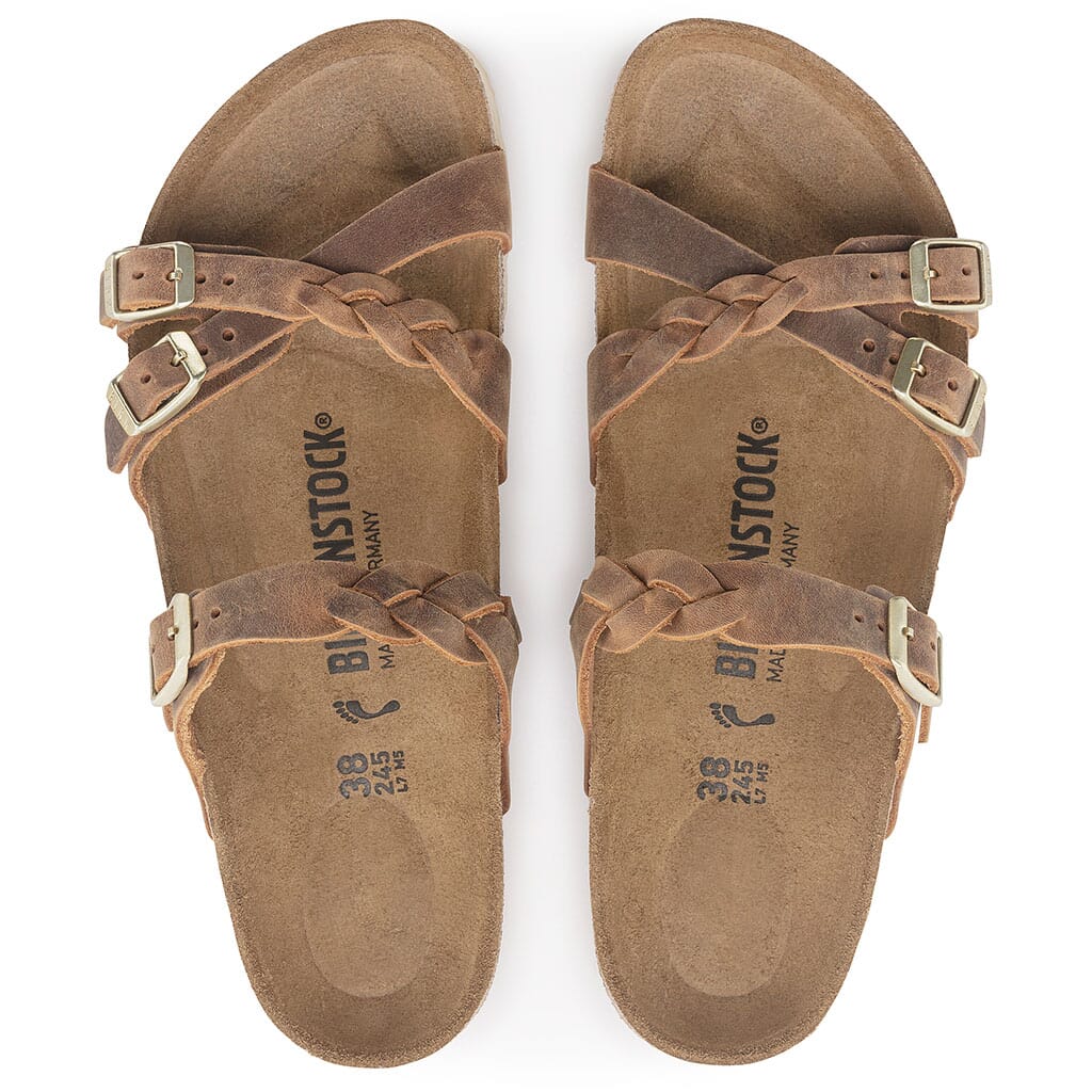 Birkenstock Women's Franca Leather Sandals - Cognac