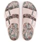 Birkenstock Women's Arizona Vegan Sandals Rose Paisley Birdseye View