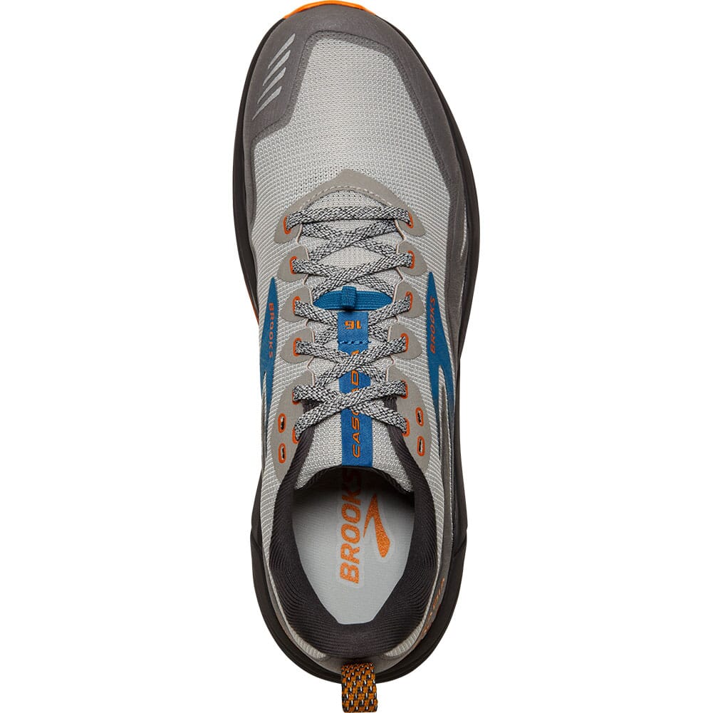 110376-038 Brooks Men's Cascadia 16 Running Shoes - Grey/Orange