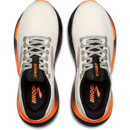 Brooks Glycerin 21 Mens Running Shoes Grey Orange 1204081B157 Size 10.5 Medium Brooks Men main image 4