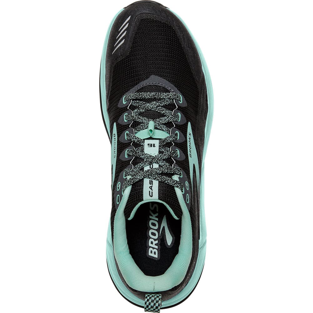 120363-049 Brooks Women's Cascadia 16 Running Shoes - Black/Ebony