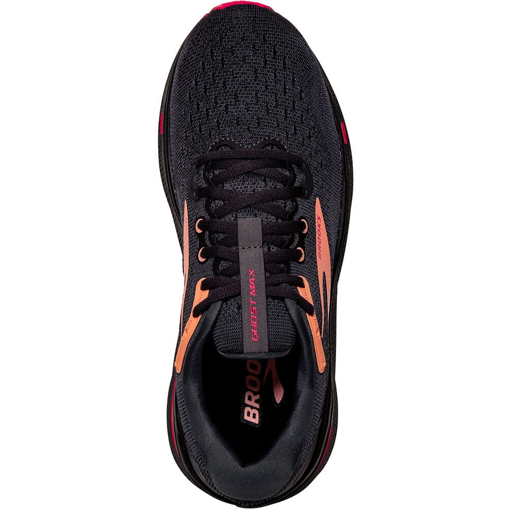 120395-049 Brooks Women's Ghost Max Athletic Running Shoes - Black/Raspberry